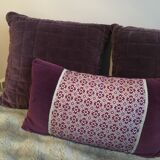 Velvet cushion and fabrics