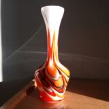 Vetreria Barbieri vase from Empoli in Italy in opaline glass from Florence