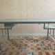 Modern glass and metal desk
