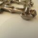 Vintage faux bamboo trivet, Hollywood Regency style