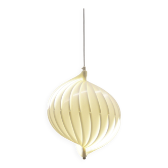 Lampe à suspension danoise "String Light" conçue par Brylle & Jacobsen, années 1960