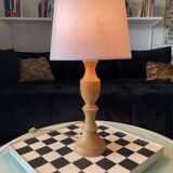Lampe ancienne en bois tourné