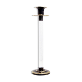 Vintage candle holder in lucite and brass
