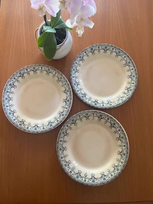 Gien flat plates - Iron earth