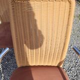 6 chairs in chrome metal effezeta Italy 70s