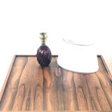 Murano red glass lamp for Venini
