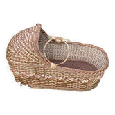 Rattan bassinet cradle