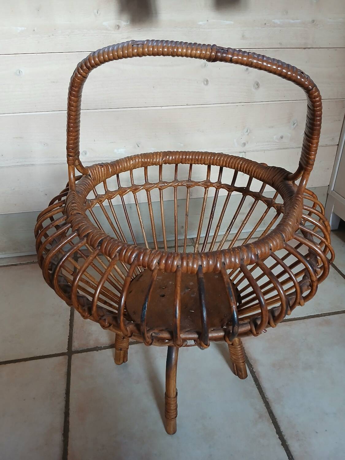 Panier à couture vintage