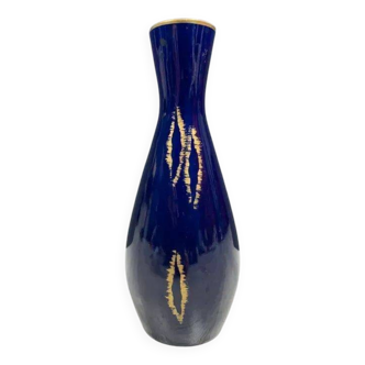 Vase porcelaine bleue Echt cobalt