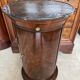 Rare Somno with drawer, Empire period Cuban mahogany and superb grooved marble.