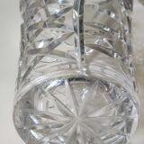 Lead crystal vase with flared neck, Bohemian/Boho chic style. High 25 cm