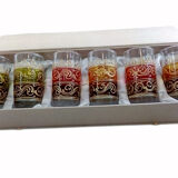 Hand painted turkish tea glasses gift idea
