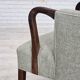 1960s, Danish armchair, original light grey furniture wool, teak wood.