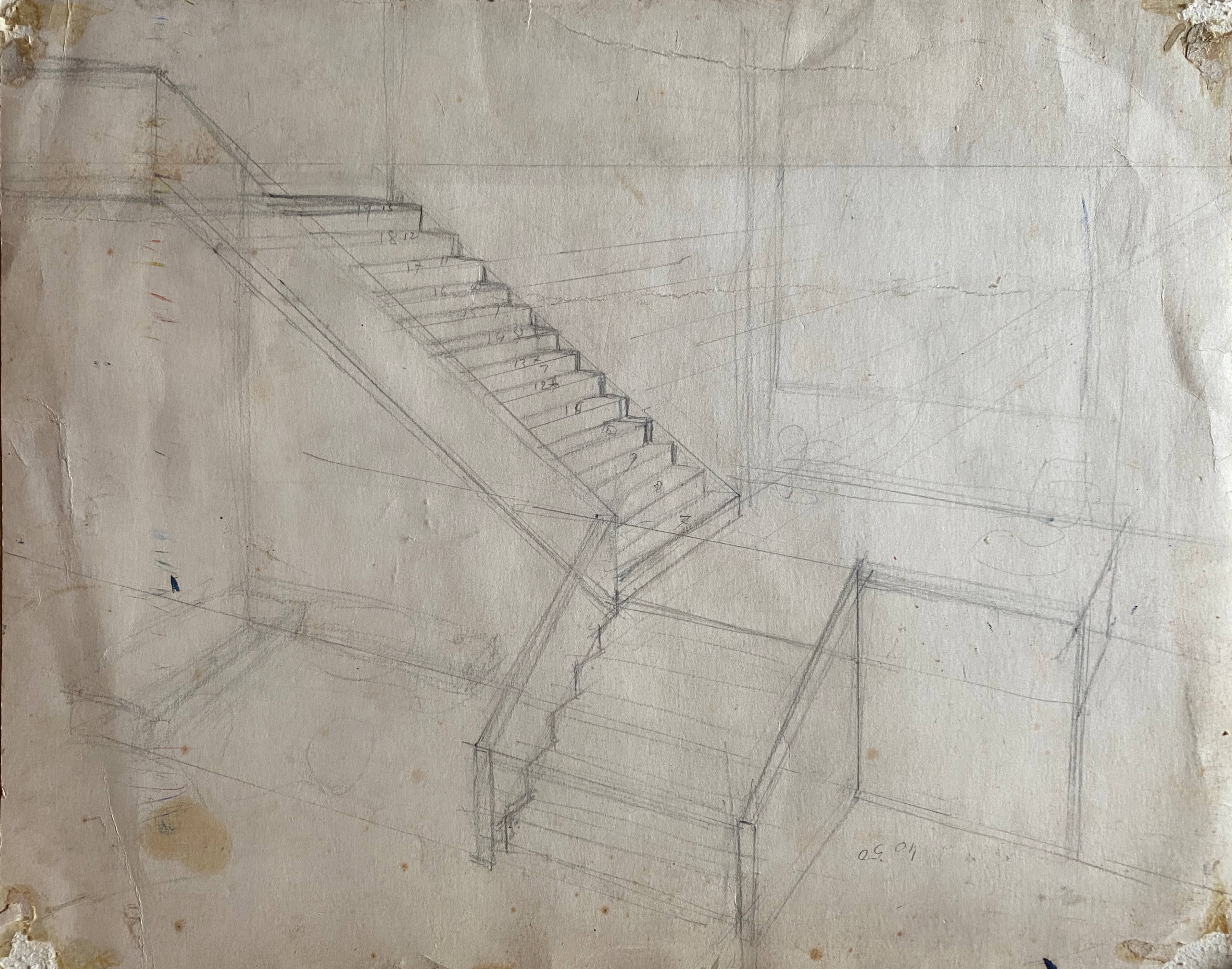Painting "Fête alsacienne" original gouache 1928 coll. J.F. Devalliere
