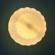 Vintage Art Deco globe wall or ceiling light in yellow opaline.