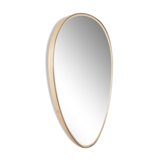 Asymmetric mirror, form free vintage 48 x 33cm