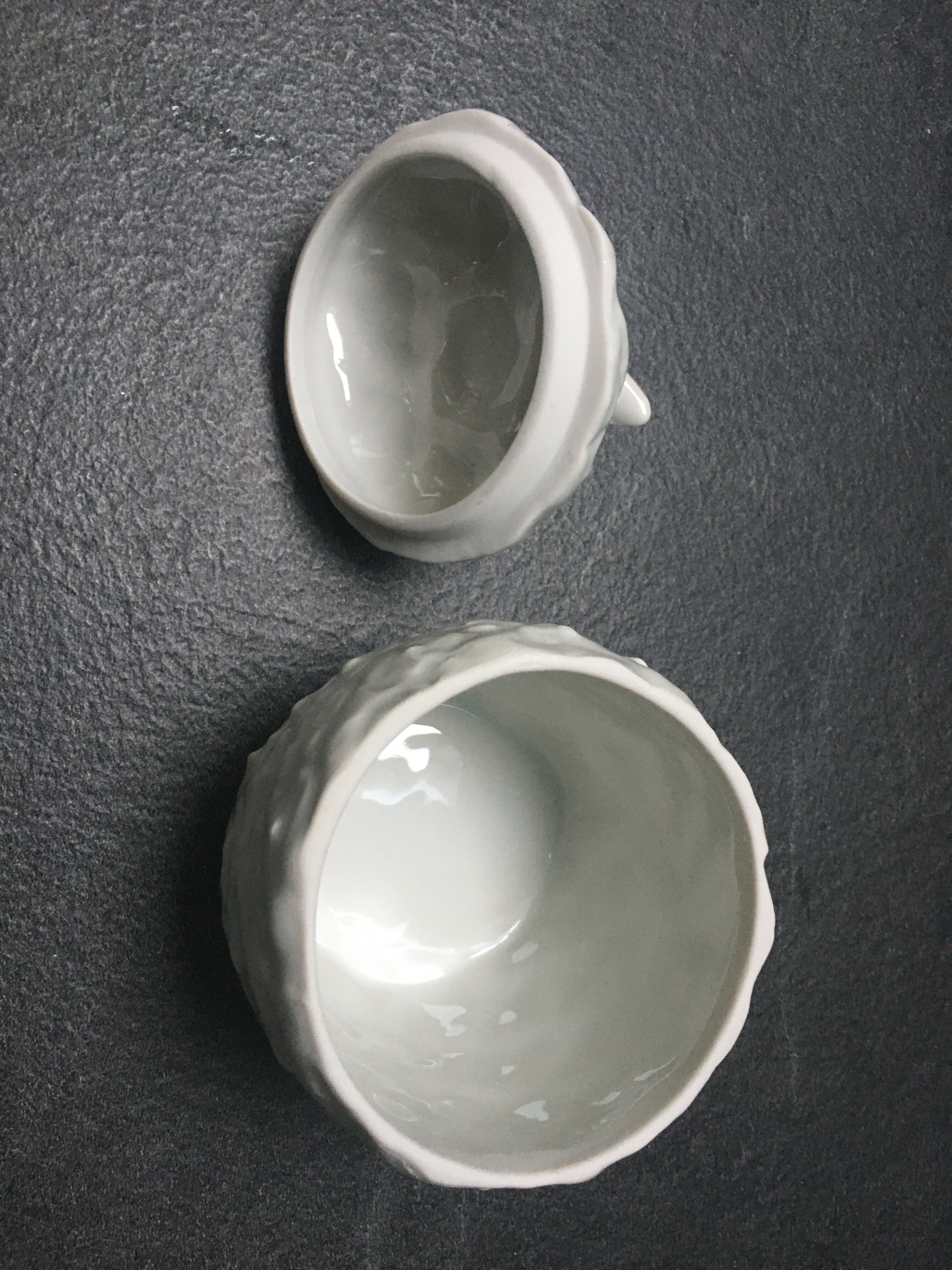 Porcelain pineapple candy box