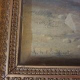 Alphonse de Saint-Beaussant (born in 1842) Pastel on paper mounted on canvas - Sinner