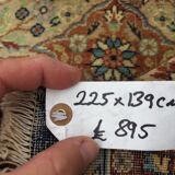 Antique Persian HandMade Veg Dye Wool Rug 225x139cm