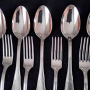 Guy Degrenne Rocaille Model Louis XV Style Stainless Steel Cutlery Set