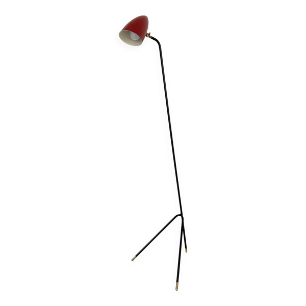 Lampe Grashopper vintage avec abat-jour bordeaux — Beyit