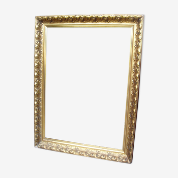 Important golden frame early 20th century - leaf: 100.8 x 72.8 cm