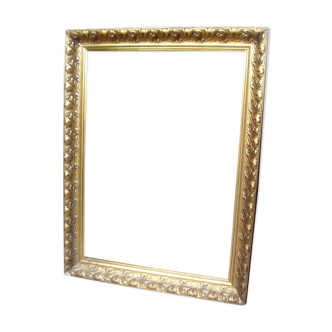 Important golden frame early 20th century - leaf: 100.8 x 72.8 cm