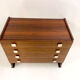 Mid-century modern wooden chest of drawers, italy, 1960s