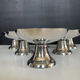 Set of 6 vintage stainless steel ice cream bowls