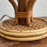 Paire de lampes italiennes en rotin
