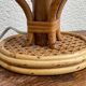 Pair of Italian rattan lamps