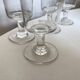 Set de 4 verres rouleau 19e en verre irrégulier