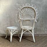 Emmanuelle armchair + footrest
