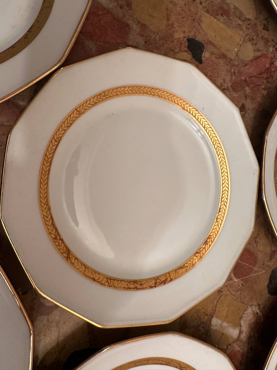 F. Legrand Limoges - Service à Dessert 2 Plat Gâteaux/Tartes + 11 assi