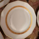 F. Legrand Limoges - Service à Dessert 2 Plat Gâteaux/Tartes + 11 assi