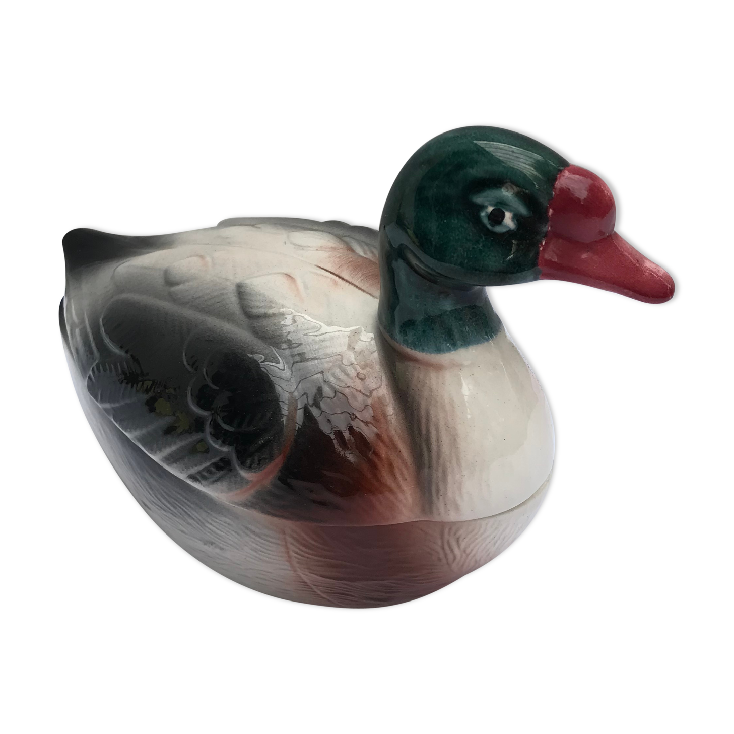 Ancienne terrine Michel Caugant forme canard