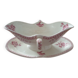 Saucière porcelaine Alexandra KG Fabrique Lunéville