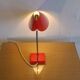 By Josef Hurka for Napako 1960 red desk lamp