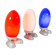 Set of 3 lamps egg red white and blue Ikea 80s