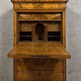 Louis Philippe period secretary with walnut ogee