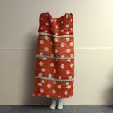 Dotty vintage moroccan boujad rug original pink pastel toned berber