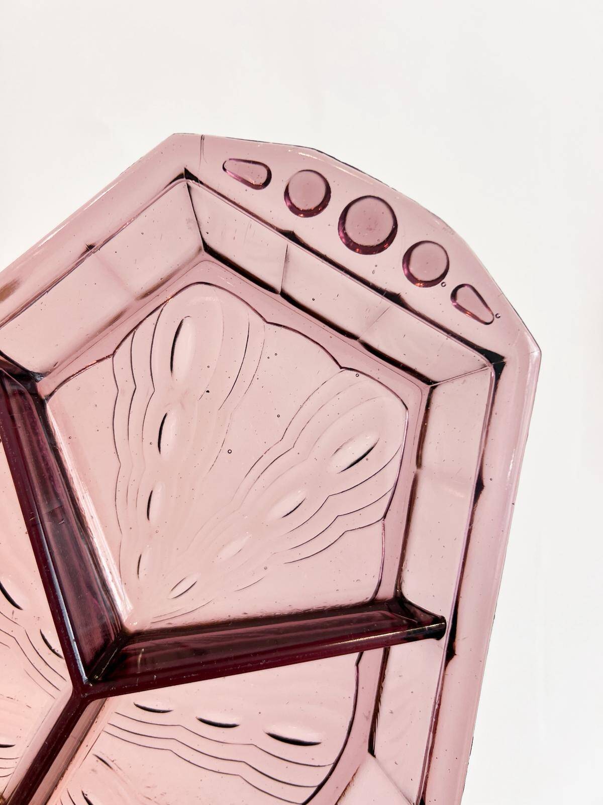 Vintage Art Deco compartmentalised plate