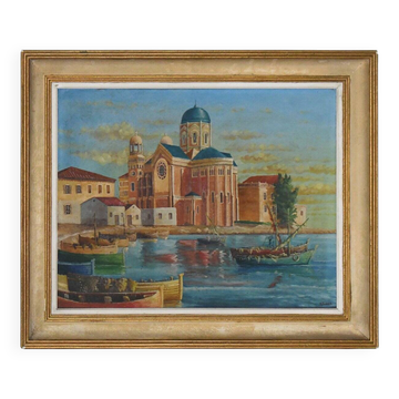 G. eckert oil on canvas "landscape"