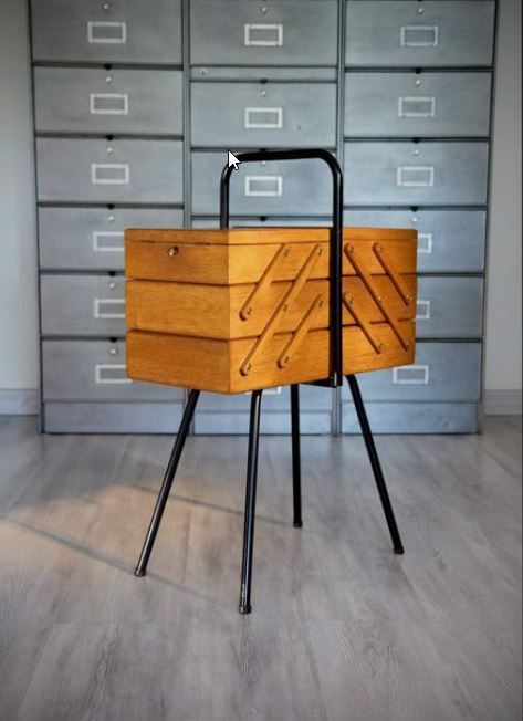Worker, work box, metal and wood year 50-60