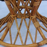 Table of bamboo and glass 1960
