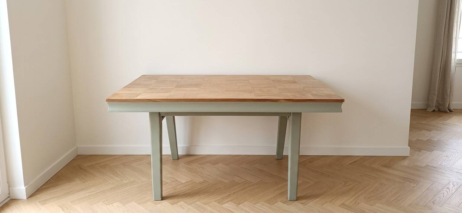 Retro wooden dining table
