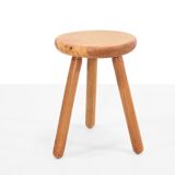 Mid-century birch wood stool