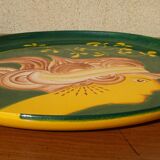 Ceramic lamp, vase and matching plate, Drimmer