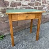 Small table Vintage desk 1960s Small side table laminated beech ve