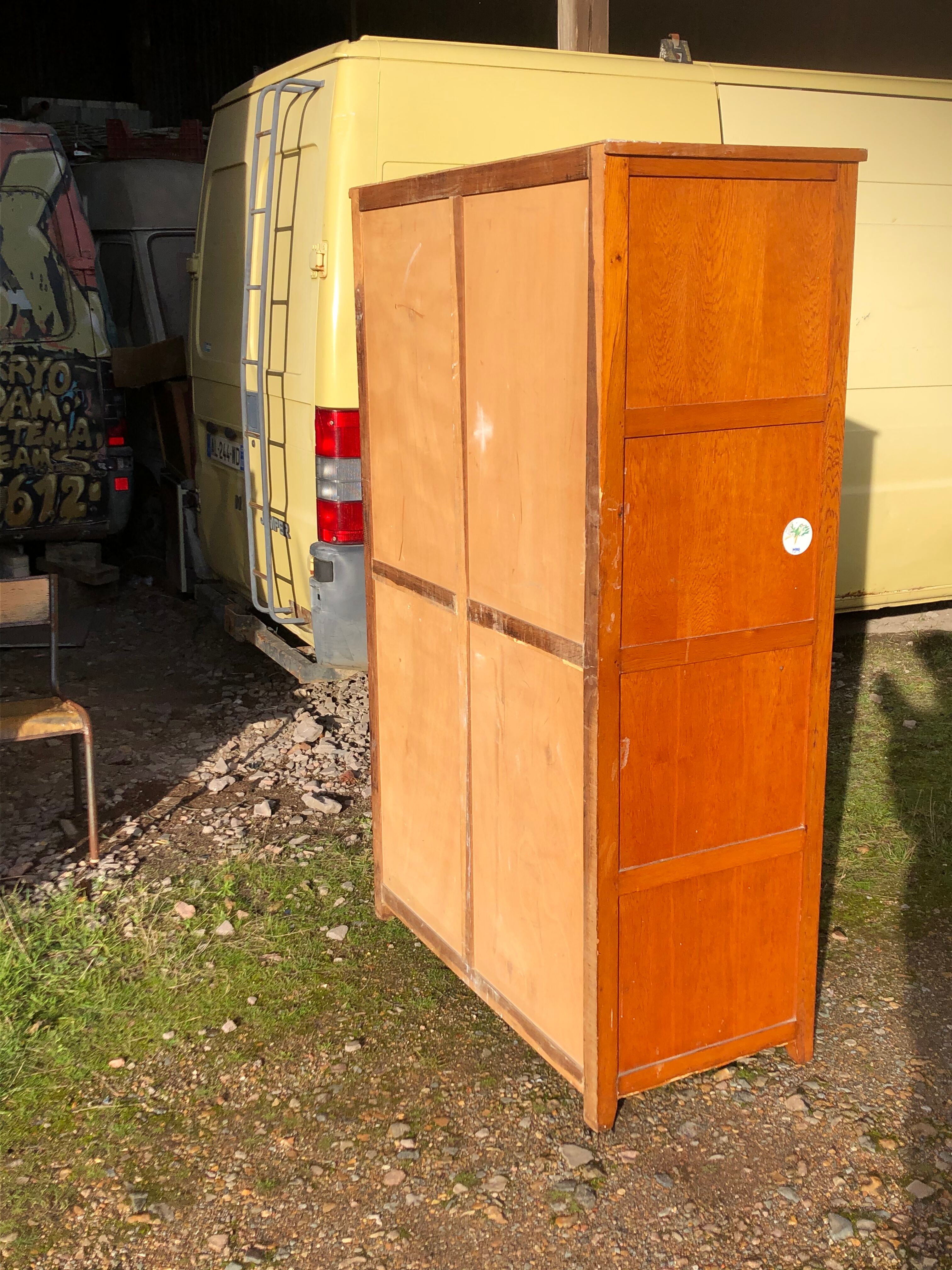 Parisian wardrobe two doors by René Gabriel